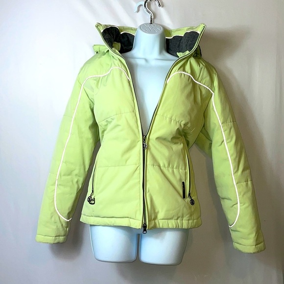 ZeroXposur Jackets & Blazers - ZERO XPOSURE LIME GREEN WOMEN M PUFFER SKI JACKET OVERSTUFFED
